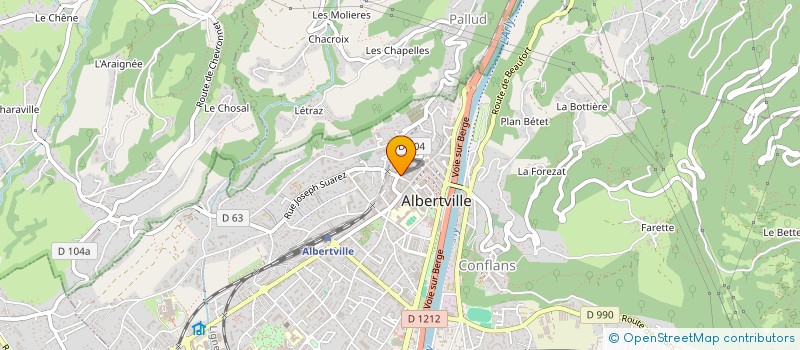 localisation de l'entreprise MADAME SANDRA YEPEZ à ALBERTVILLE