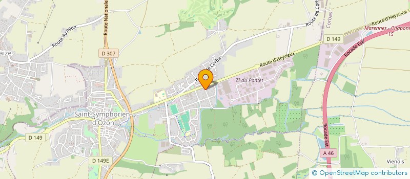 localisation de l'entreprise MADAME SANDRA ZAINI  SAINT-SYMPHORIEN-D'OZON