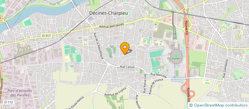 localisation de l'entreprise MADAME SANDRA ZANETTON  DECINES-CHARPIEU