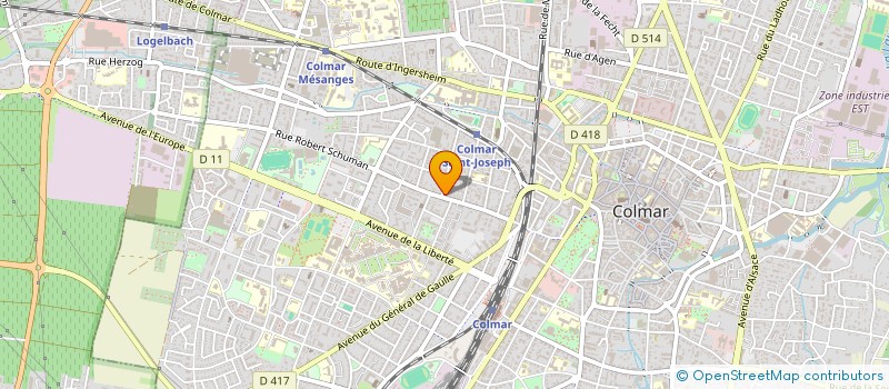 localisation de l'entreprise MADAME SANDRA ZWINGELSTEIN  COLMAR