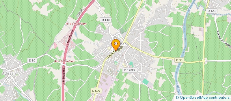 localisation de l'entreprise MADAME SANDRINA MIRALLES  PAULHAN