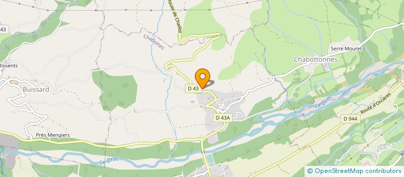 localisation de l'entreprise MADAME SANDRINA PARENT  CHABOTTES