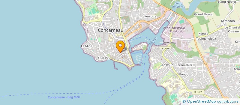 localisation de l'entreprise MADAME SANDRINA TEIXEIRA à CONCARNEAU