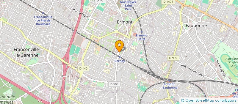 localisation de l'entreprise MADAME SANDRINE ABECASSIS  ERMONT