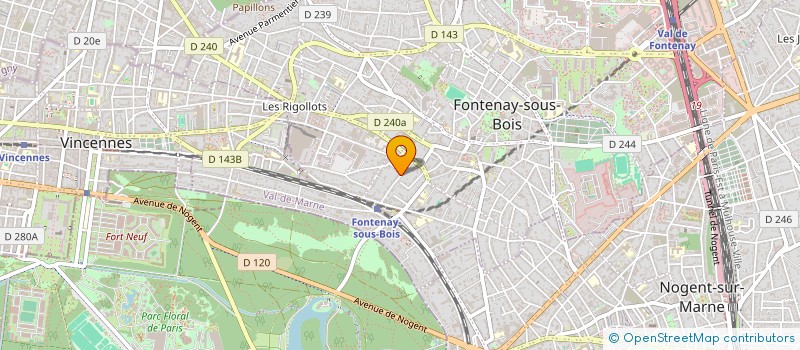 localisation de l'entreprise MADAME SANDRINE ADAM à FONTENAY-SOUS-BOIS