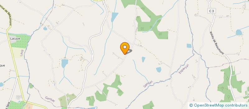 localisation de l'entreprise MADAME SANDRINE ADMIRAT  GENSAC