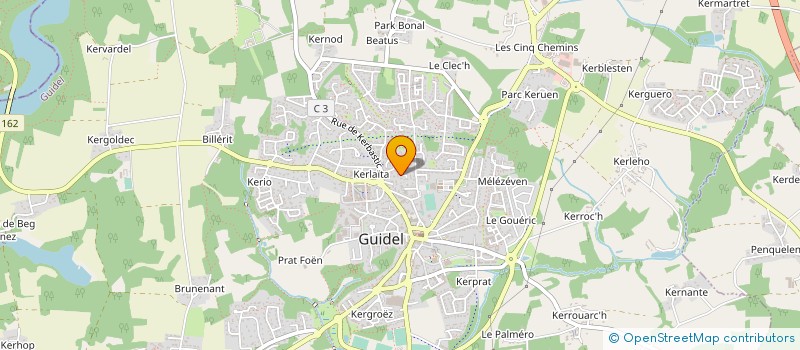 localisation de l'entreprise MADAME SANDRINE AGOGUE à GUIDEL