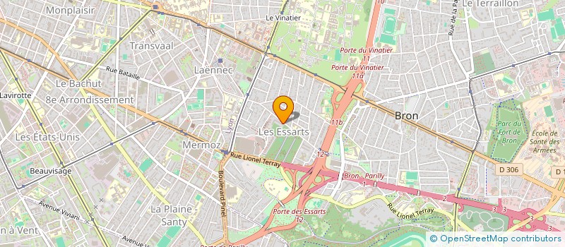 localisation de l'entreprise MADAME SANDRINE ALBREGUE  BRON