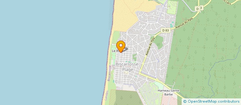 localisation de l'entreprise MADAME SANDRINE ALIBERT  BISCARROSSE