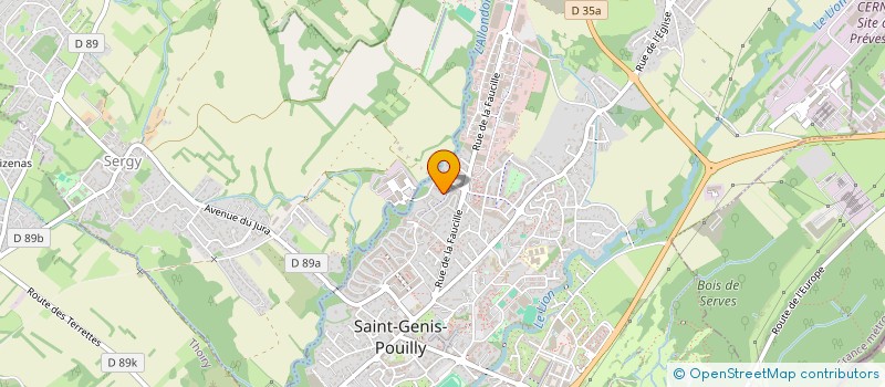 localisation de l'entreprise MADAME SANDRINE ALLENBACH à SAINT-GENIS-POUILLY