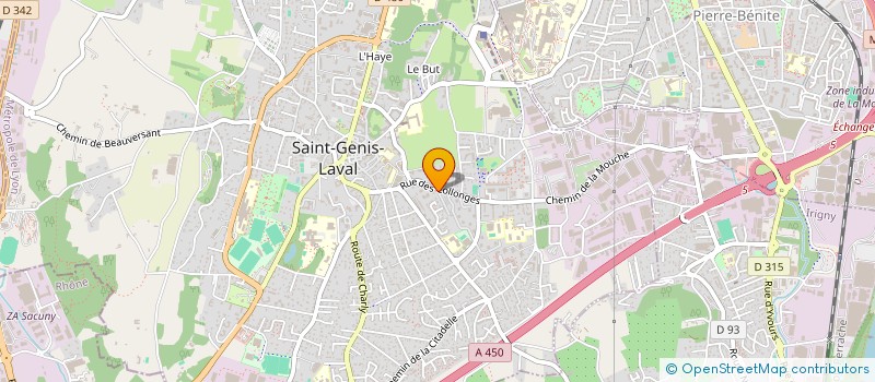 localisation de l'entreprise MADAME SANDRINE ALMEIDA QUEIROZ  SAINT-GENIS-LAVAL