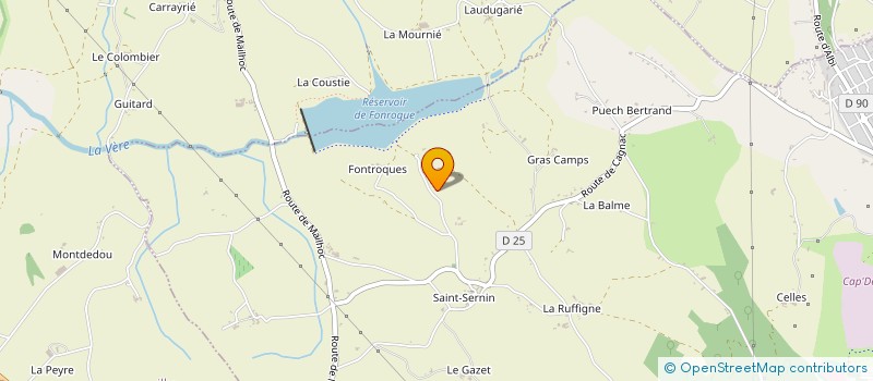 localisation de l'entreprise MADAME SANDRINE ALMON  MILHAVET