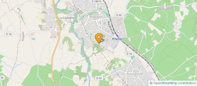 localisation de l'entreprise MADAME SANDRINE ALPHONSE à MAGALAS