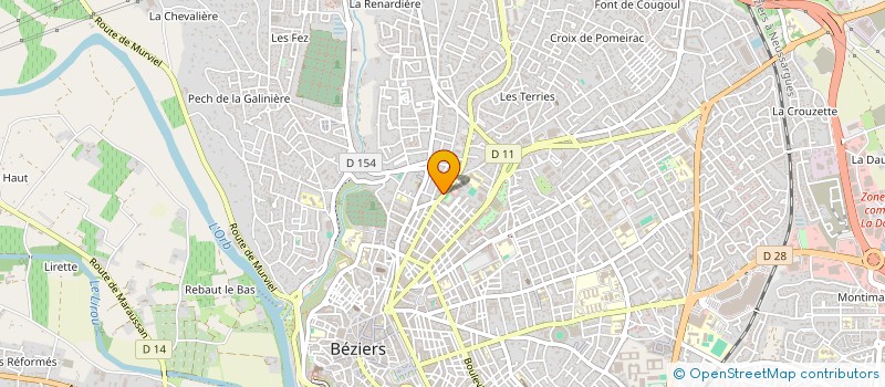 localisation de l'entreprise MADAME SANDRINE ALSINA à BEZIERS