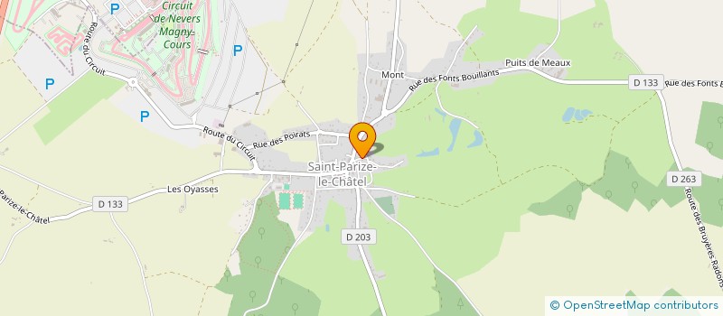 localisation de l'entreprise MADAME SANDRINE AMANT à SAINT-PARIZE-LE-CHATEL