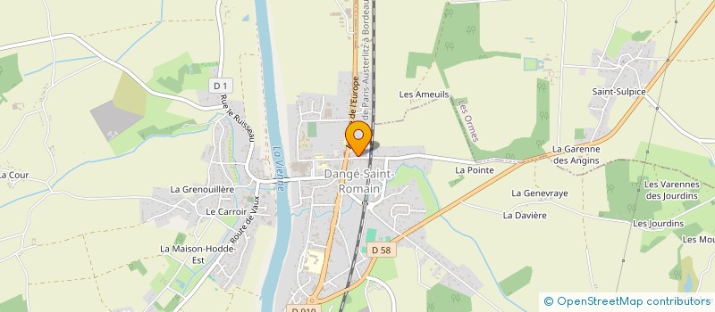 localisation de l'entreprise MADAME SANDRINE AMAR  DANGE-SAINT-ROMAIN