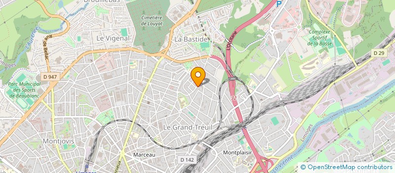 localisation de l'entreprise MADAME SANDRINE AMOUROUX à LIMOGES