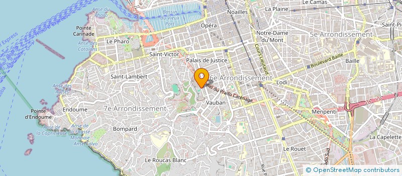 localisation de l'entreprise MADAME SANDRINE ANDRE à MARSEILLE