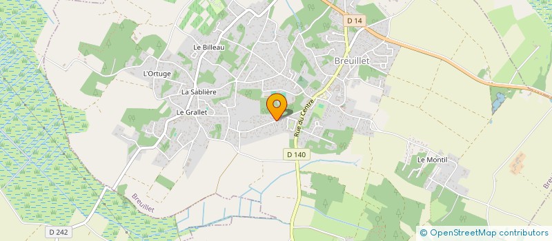 localisation de l'entreprise MADAME SANDRINE ANDREAZZA  BREUILLET