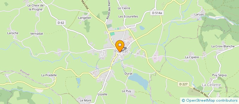 localisation de l'entreprise MADAME SANDRINE ANDRIANARIVELO  PIONSAT