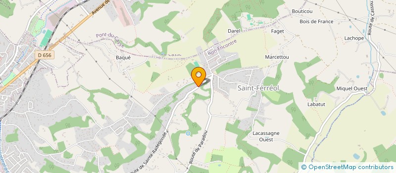 localisation de l'entreprise MADAME SANDRINE ANGELIER  BON-ENCONTRE