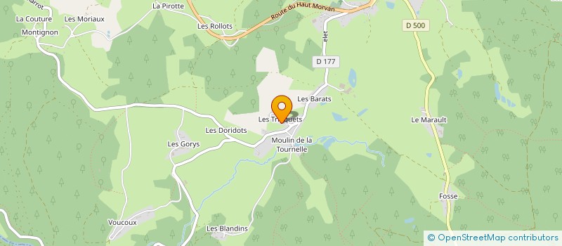 localisation de l'entreprise MADAME SANDRINE ANGELIQUE BONNOT à ARLEUF