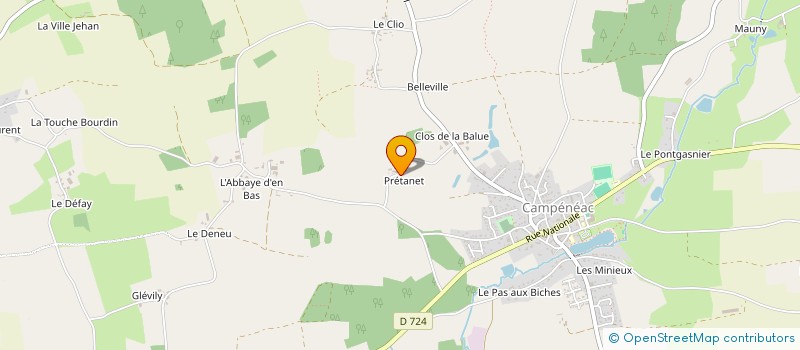 localisation de l'entreprise MADAME SANDRINE ANGOUGEARD  CAMPENEAC