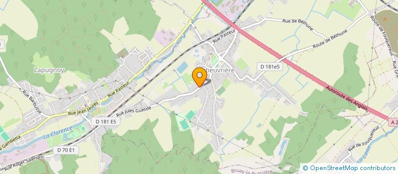 localisation de l'entreprise MADAME SANDRINE ANNIE LOUCHART  LABEUVRIERE