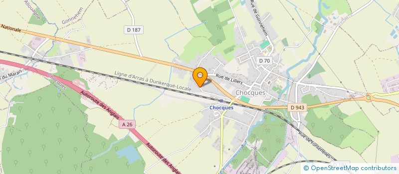 localisation de l'entreprise MADAME SANDRINE ANQUEZ  CHOCQUES