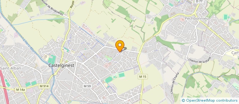 localisation de l'entreprise MADAME SANDRINE ANTUNES  CASTELGINEST