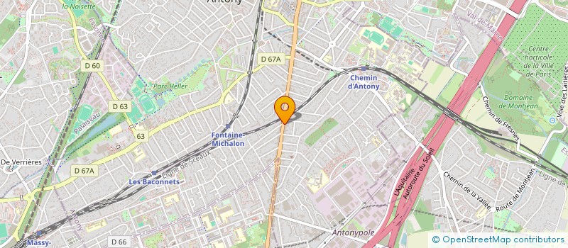 localisation de l'entreprise MADAME SANDRINE AOUIZERATE à ANTONY