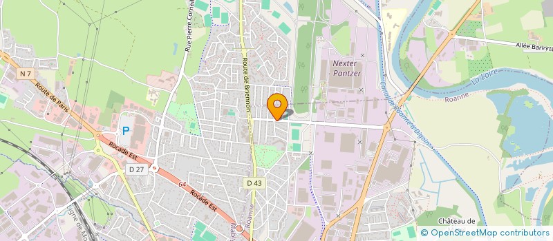 localisation de l'entreprise MADAME SANDRINE ARANDA  ROANNE