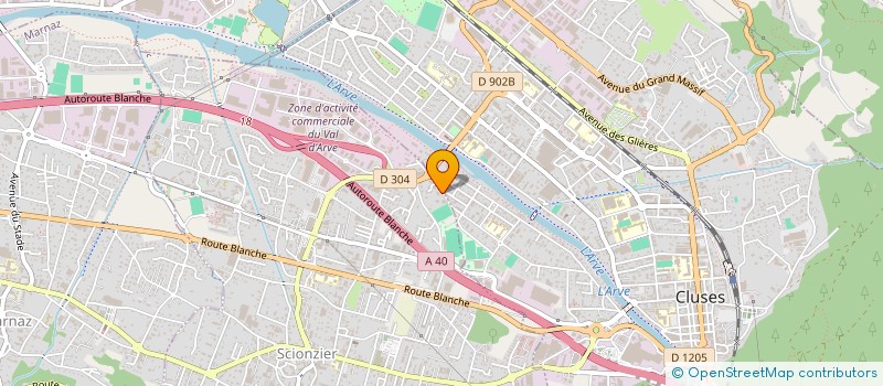 localisation de l'entreprise MADAME SANDRINE AREVALO CASTRO  SCIONZIER