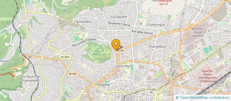 localisation de l'entreprise MADAME SANDRINE ARMANDIE  CLERMONT-FERRAND