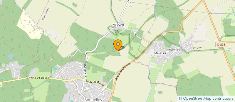 localisation de l'entreprise MADAME SANDRINE ARNAUD  BONNELLES