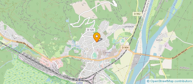 localisation de l'entreprise MADAME SANDRINE ARNOUX  CULOZ-BEON