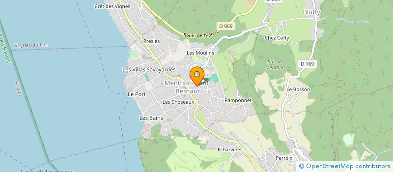 localisation de l'entreprise MADAME SANDRINE ARRAGAIN  MENTHON-SAINT-BERNARD