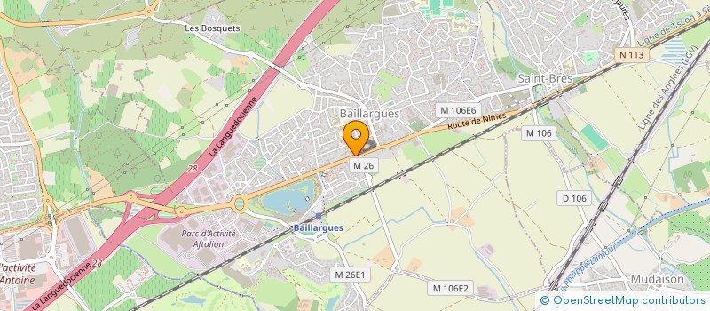 localisation de l'entreprise MADAME SANDRINE ARSAC à BAILLARGUES