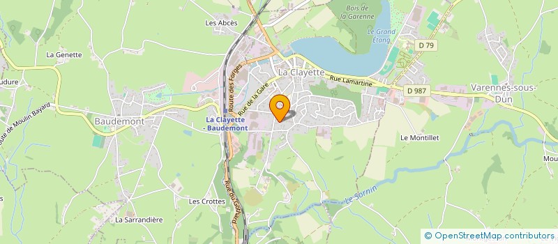 localisation de l'entreprise MADAME SANDRINE ATTARD  LA CLAYETTE