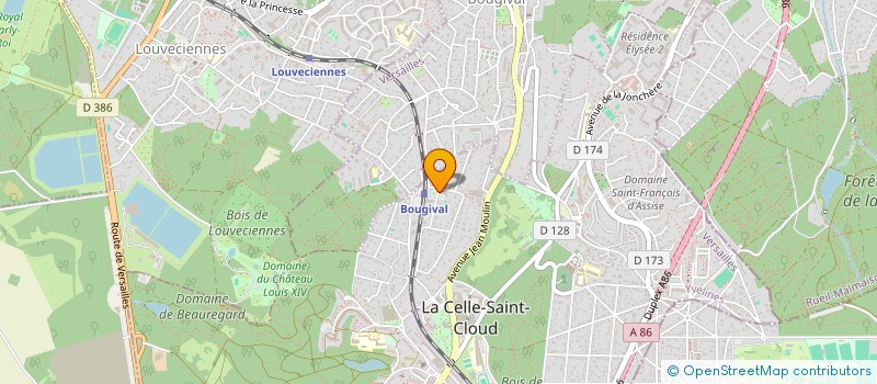 localisation de l'entreprise MADAME SANDRINE AUBERT  LA CELLE-SAINT-CLOUD