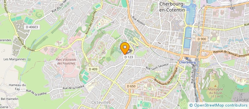 localisation de l'entreprise MADAME SANDRINE AUBERT à CHERBOURG-EN-COTENTIN