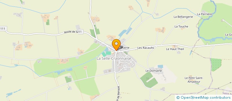 localisation de l'entreprise MADAME SANDRINE AUBRON  LA SELLE-CRAONNAISE