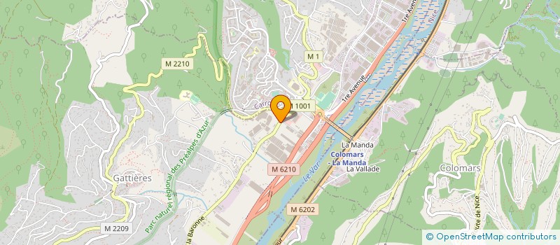 localisation de l'entreprise MADAME SANDRINE AUDA  GATTIERES