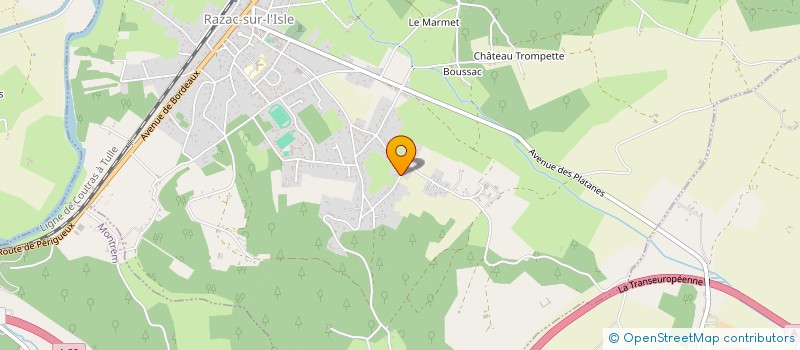 localisation de l'entreprise MADAME SANDRINE AUDEVARD à RAZAC-SUR-L'ISLE