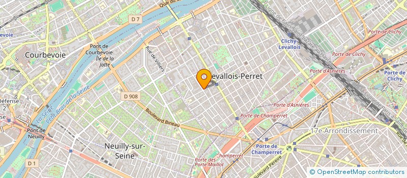 localisation de l'entreprise MADAME SANDRINE AUGER à LEVALLOIS-PERRET