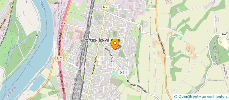 localisation de l'entreprise MADAME SANDRINE AUGIER  PORTES-LES-VALENCE