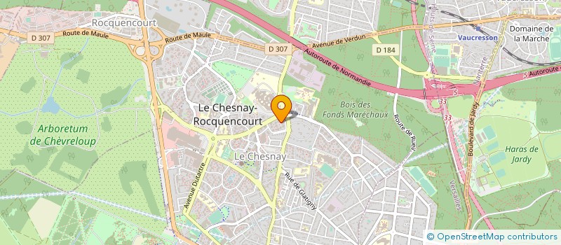 localisation de l'entreprise MADAME SANDRINE AUGUSTO  LE CHESNAY-ROCQUENCOURT