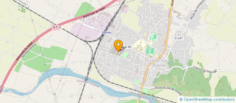 localisation de l'entreprise MADAME SANDRINE AUNAVE  LIVRON-SUR-DROME