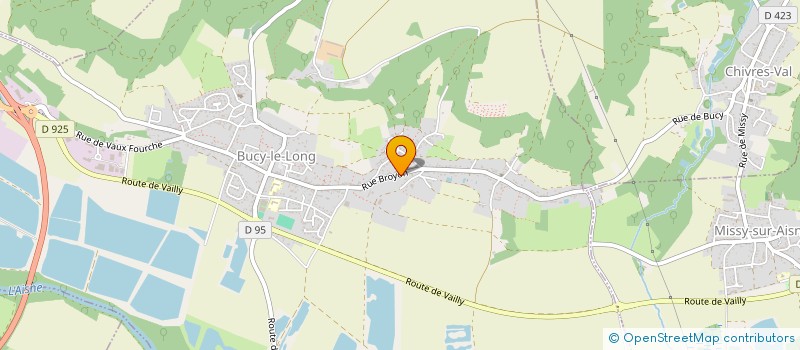 localisation de l'entreprise MADAME SANDRINE AURIBAULT  BUCY-LE-LONG