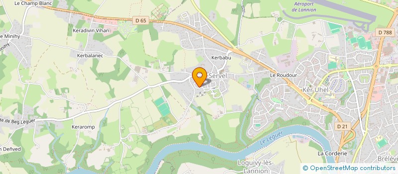 localisation de l'entreprise MADAME SANDRINE AVISSE  LANNION